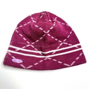 Columbia Knit Winter Hat Sparkle Magenta Youth One Size